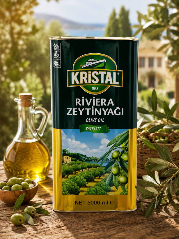 روغن زیتون 5 لیتری کریستال اصل